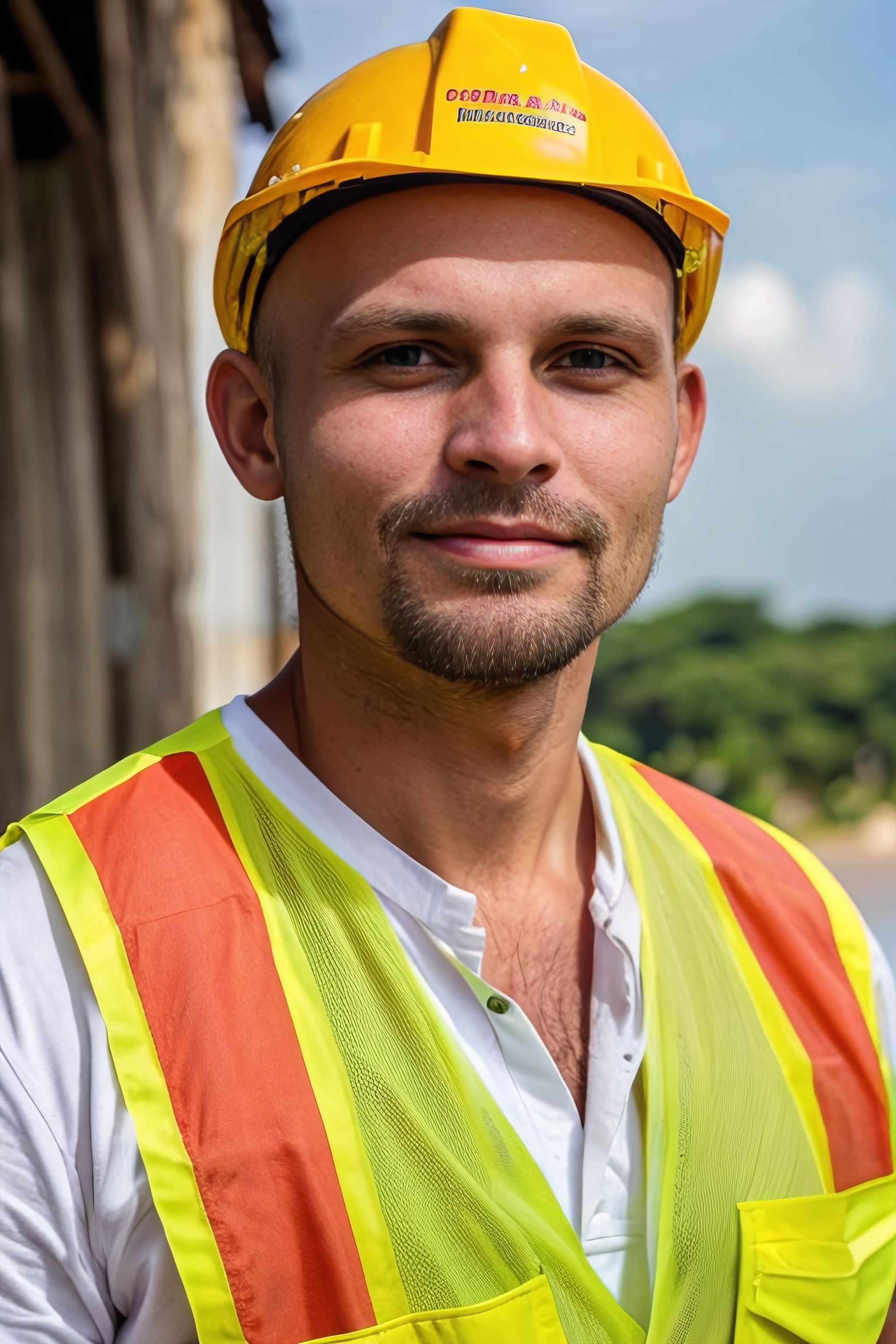 Portrait generated with Stable Diffusion.